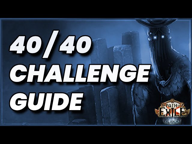 r4pg:Path of Exile Sentinel Challenge Guide 