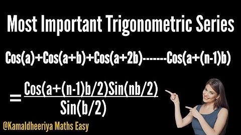 Most Difficult Trigonometric Series of Cos Class 12 maths term 2 @Kamaldheeriya Maths easy
