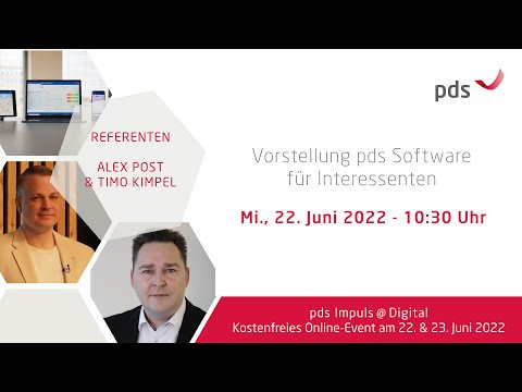 Vorschau pds Impuls: Vorstellung pds Software für Interessenten | ? Mi, 22.06.2022 - 10:30 Uhr