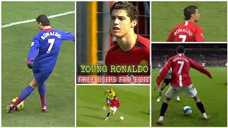 Young Ronaldo Free Clips For Edit Manchester United 4K Clips