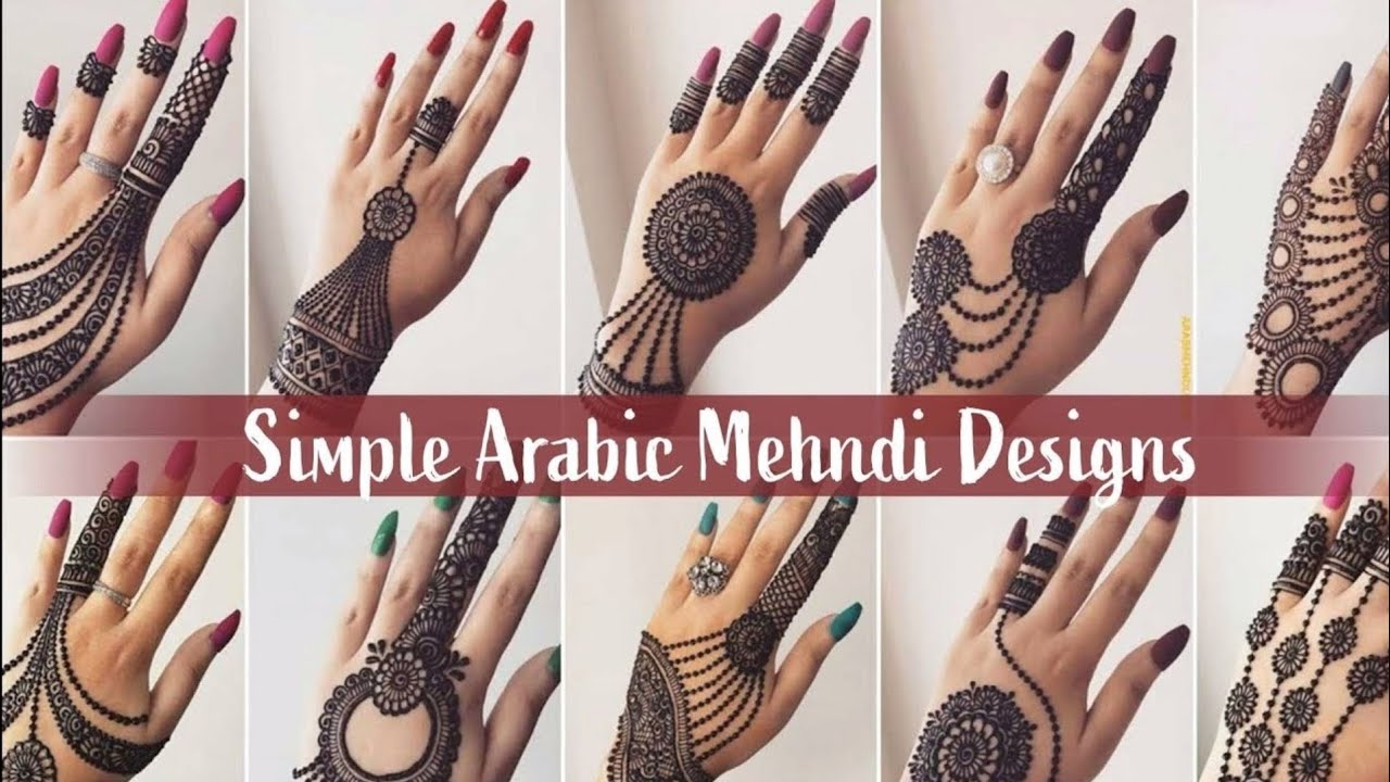 Latest back hand arabic mehndi design photo | mehndi design photo ...