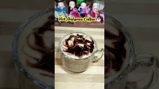 How to make Hot Dalgona Coffee ☕ 🤤 | Hot coffee recipe | #shorts #hotcoffee #viral #dalgona #coffee