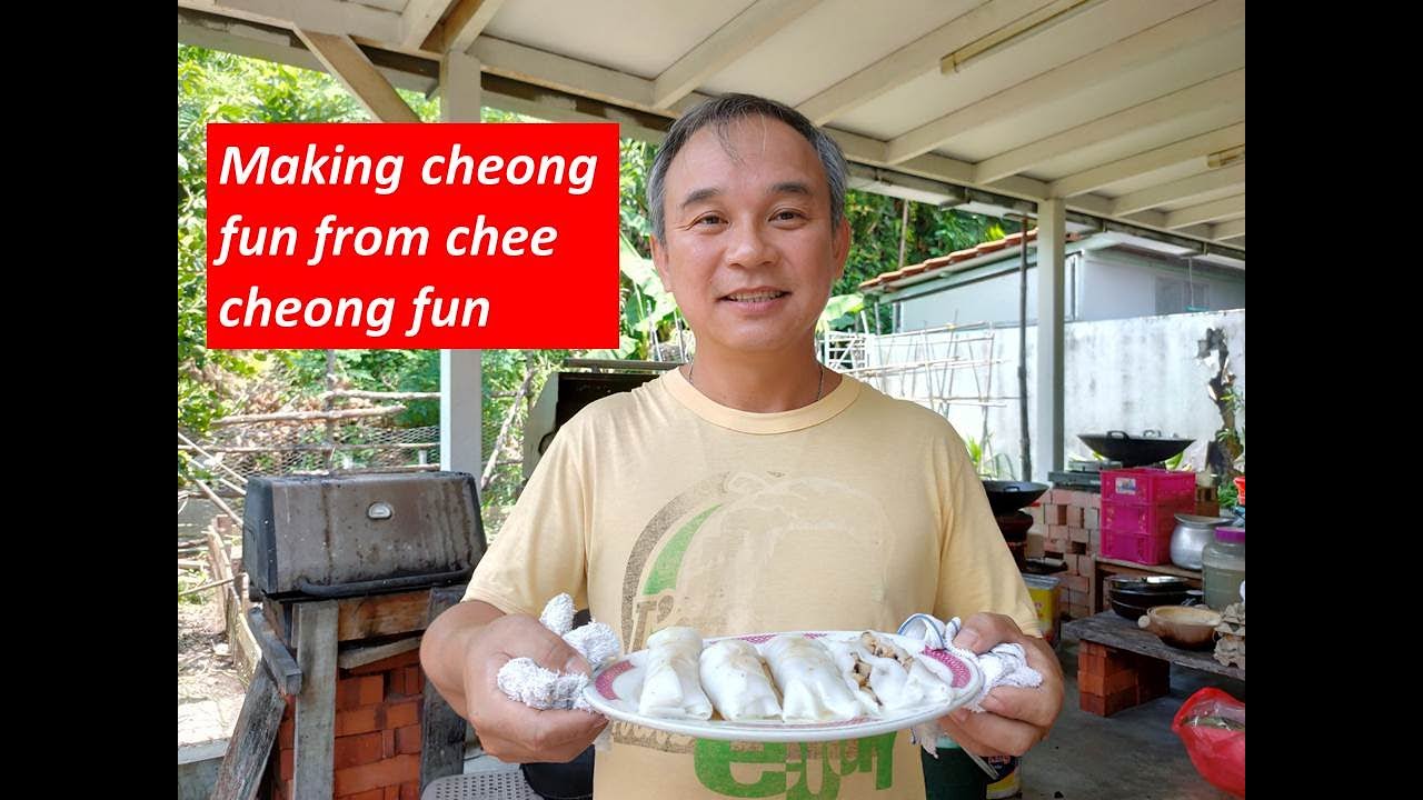 Chef Sam - Make cheong fun from chee cheong fun | Minced pork, dried ...