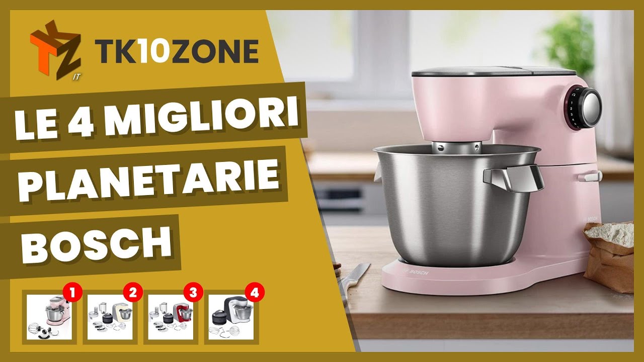 Impastatrice Planetaria Bosch MUM54A00 - Unboxing, recensione e test. Monta  albumi? SPETTACOLO 