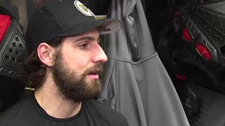 Vegas Golden Knights locker room after their first practice since Game 1 of the Stanley Cup Final