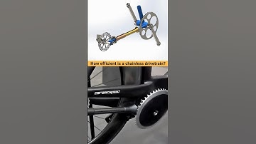 Chainless is 99% efficient compared to a conventional chain drivetrain ✅ #cad #bicycle