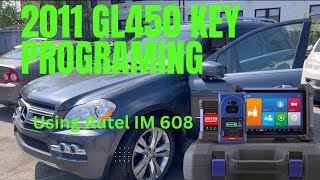 2011 mercedesBenz GL450 key Programing using Autel IM 608