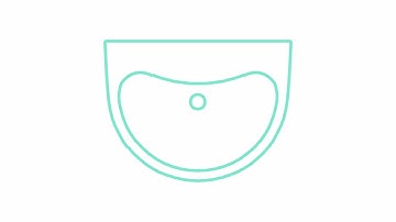 Autocad Dynamic Block - Pedestal sink (Plan, Elevation and Section)