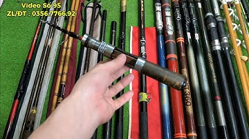 Video Số 95 : Phụ Kiện Đồ Câu Nhật - Cần Iso Khoen Bé Mini, Cần Tay Ráp Khúc, Cần Lục Carbon