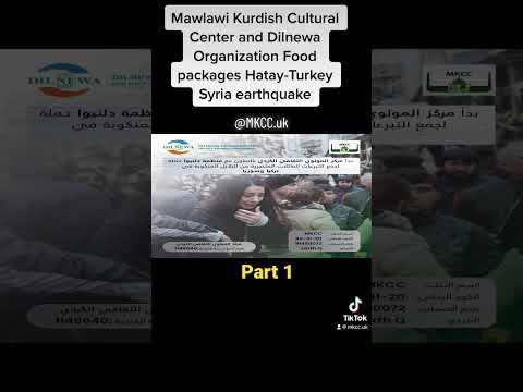 Mawlawi Kurdish Cultural Center And Dilnewa Organization Food Packages Hatay Turkey Syria Earthquake