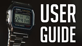 How To use Casio Watch A158W (User Guide)