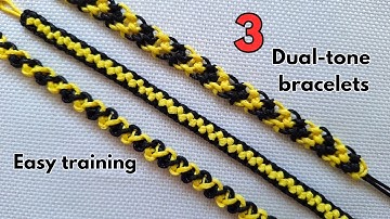 3 Super Easy Bracelets in Minutes‼️macrame bracelet tutorial | Easy training 😊