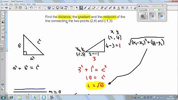 Gradients, Midpoints, Distances and Equation of Straight Lines - Assignment 7