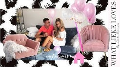 NIEUWE BANK & ROZE VELVET STOELEN || VERHUISVLOG #11 | Lieke Biemans