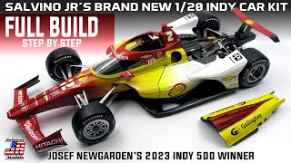FULL BUILD: Salvino JR's Brand New 1/20 scale Josef Newgarden Indy 500 Winning Indy Car kit. screenshot 5