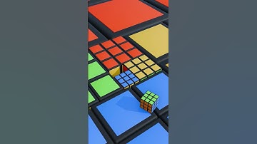 Very cool looping animation #shorts #blender #satisfying #cube #looping #renders #physics #marbles