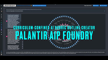 Palantir Foundry - AIP Curriculum Confined Rubric Creator