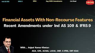 Financial Assets With Non Recourse Features | Ind AS 109 and IFRS 9 | Recent Amendments Explained