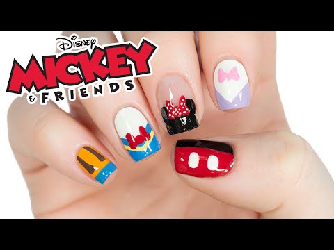 Disney's Mickey Mouse And Friends Nail Art Design!