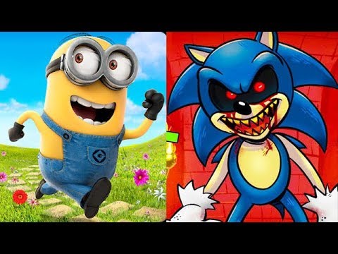 Despicable Me Minion Rush vs SONIC EXE Dark Souls 2 - YouTube