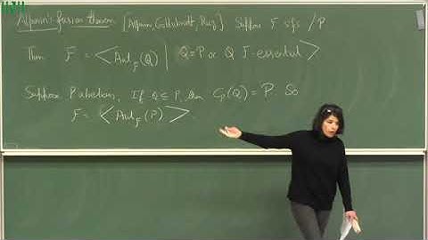 GRAW01 | Prof. Radha Kessar | Introduction to fusion systems-II