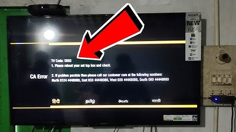 Tv code:S002 Airtel DTH/🤔👊 Error S002/@thangamanidthinfo