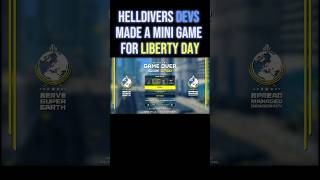 Helldivers 2 Devs made a mini game for Liberty Day