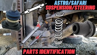 Astro / Safari Steering & Suspension Components Identification (RWD)