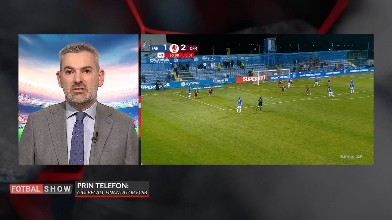 Gigi Becali, indignat de arbitrajul de la Farul - CFR: 