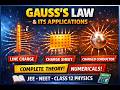 Gauss Law &amp; Its Applications | Line Charge, Infinite Sheet &amp; Conductor | Class 12 Physics