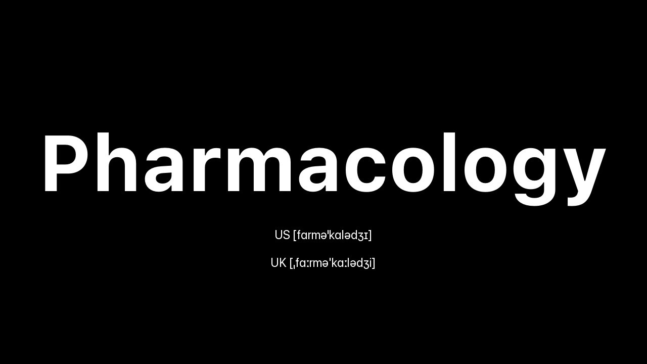 How To Pronounce Pharmacology American English Vs British How To Pronounce Pharmacology American English Vs British