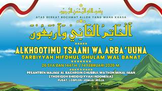 ALKHOOTIMU TSAANI WA ARBA'UUNA - TARBIYYAH HIFDHUL GHULAM WAL BANAT KE - 42