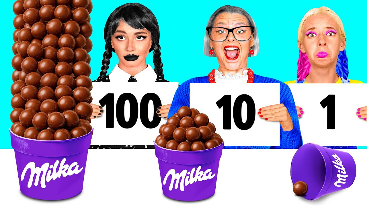 Challenge Video 100 Layers of Food Challenge | Funny Food Challenges - YouTube