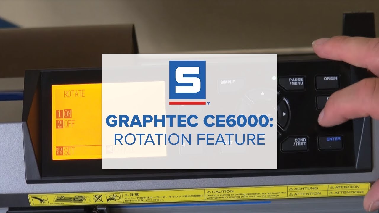 Graphtec CE6000 Rotation Feature