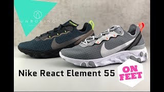 Nike React Element 55 [2 colours] | ON FEET x 2 COLOURS | running shoes | 2019