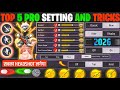 Free Fire Max Auto Headshot Trick 2026 Sensitivity Setting 2gb 4gb 6gb Ram Headshot Sensitivity 