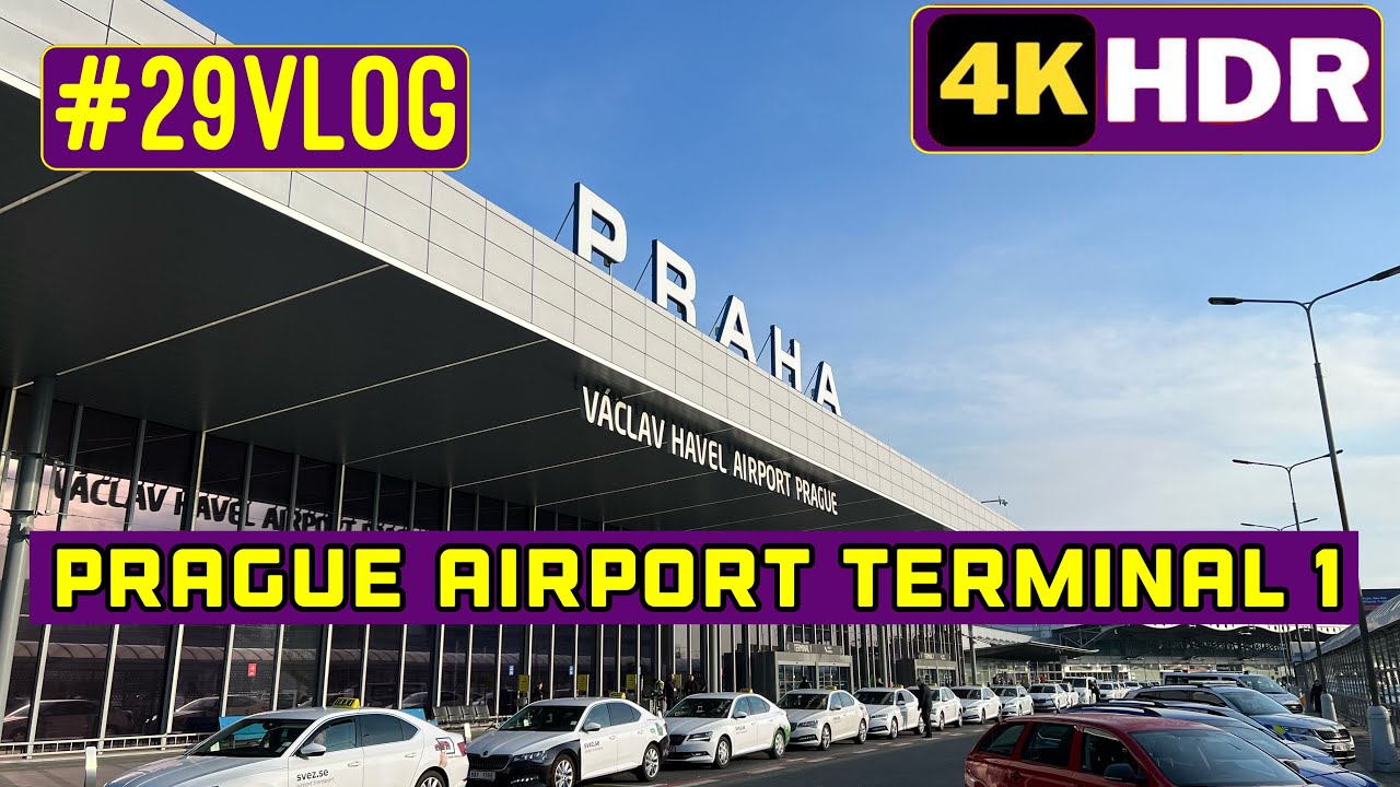 prague airport terminal 1 // Czech republic’s 4K HDR // #29vlog // Prague city walk