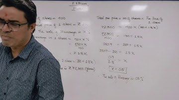 FYBCOM MATHS SHARES & MUTUAL FUNDS LECTURE 3