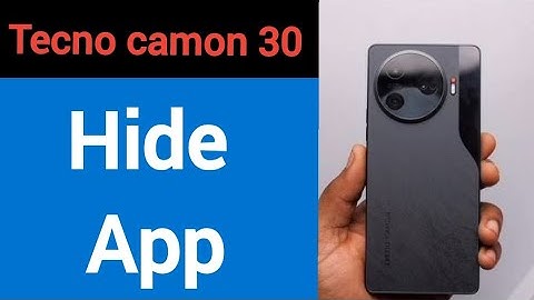 Tecno Camon 30 5G me app hide kaise karen, how to hide app