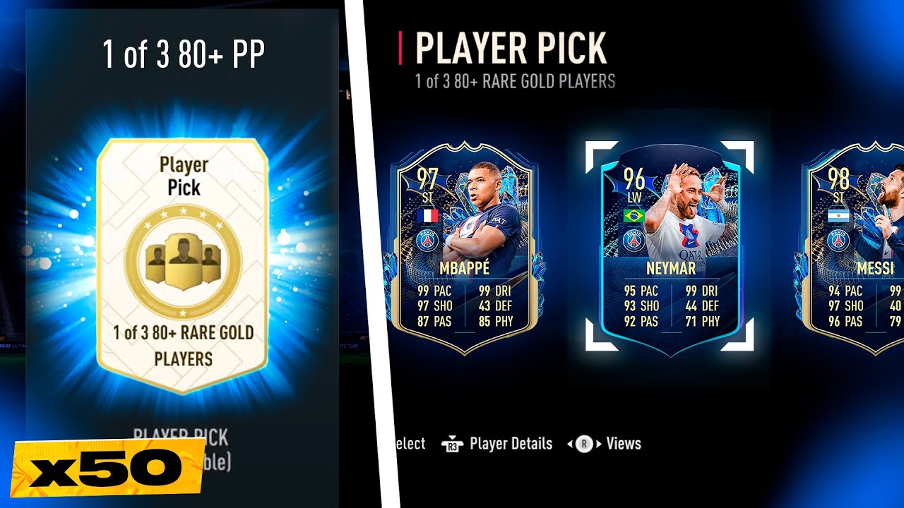 FIFA 23 50 x 80+ Ligue 1 TOTS Player Pick Packs! - YouTube