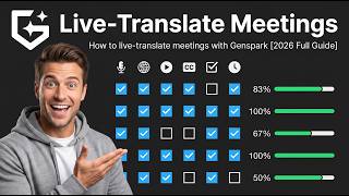 How to Live-Translate Meetings with Genspark [2026 Full Guide] Profile