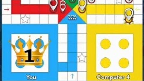 LUDO KING GAME   PLAY ME VS COMPUTER  | LUDO KING 2 PLAYERS  ( ME  VS  COMPUTER  GAME )