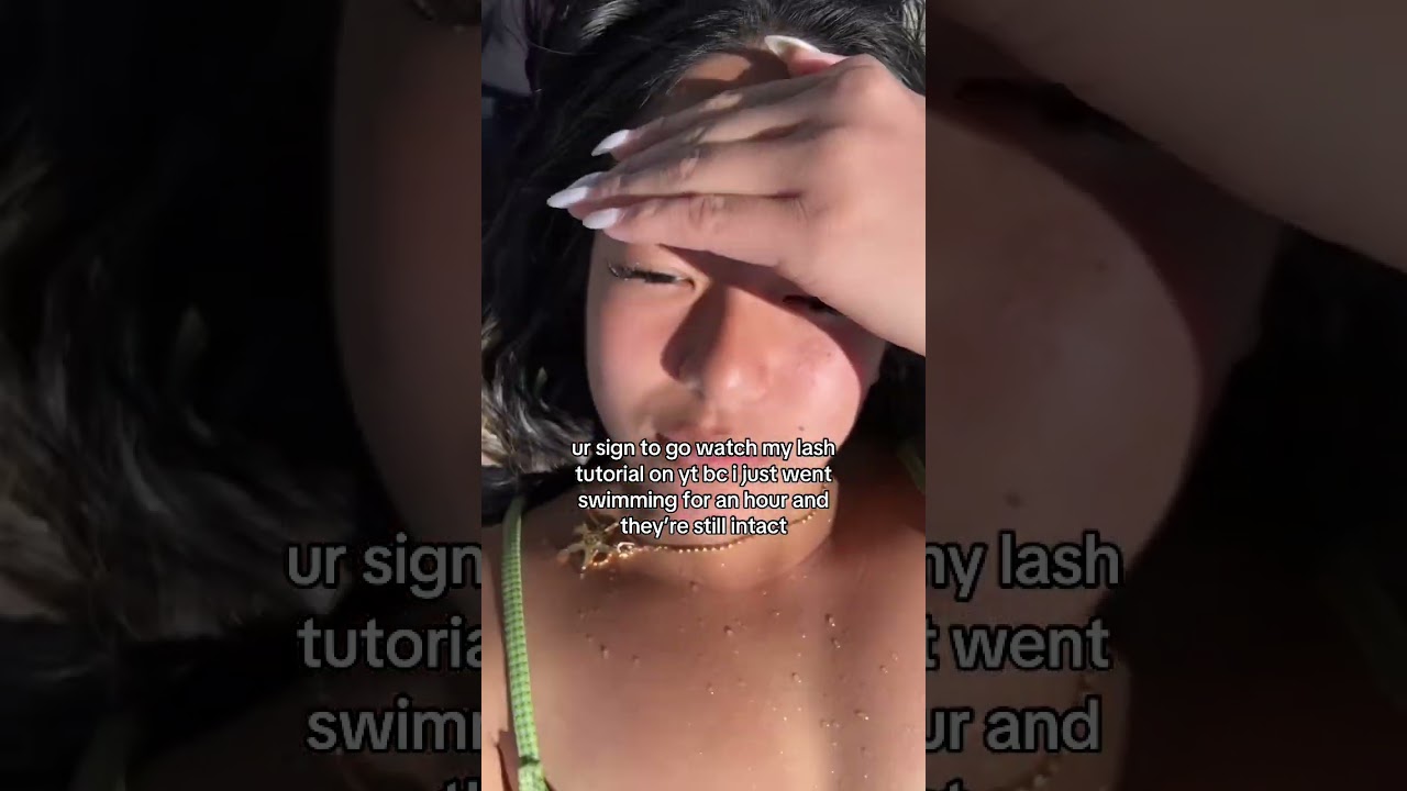 the secret to getting waterproof lash clusters... 