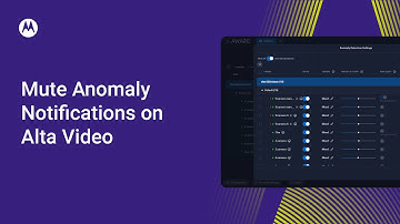 How to Mute Anomaly Notifications on Alta Video