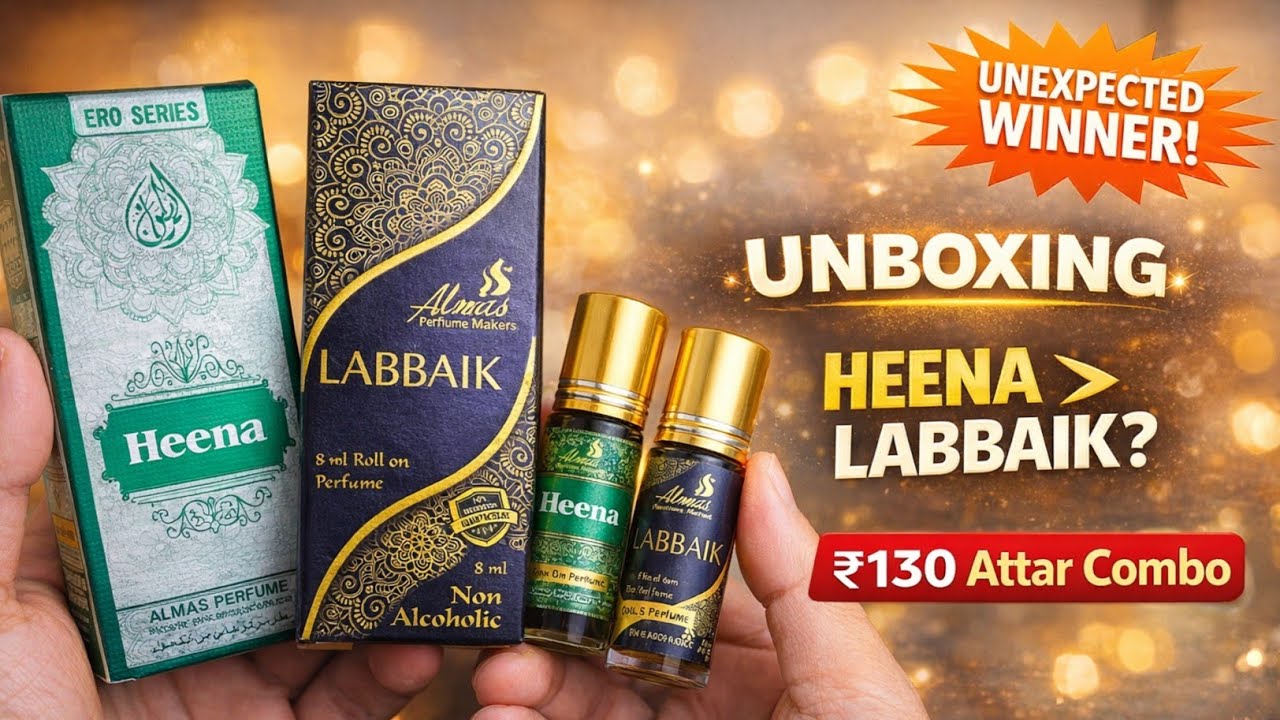 Meesho ₹130 Attar Combo Unboxing 🔥 Heena + Labbaik Perfume Review