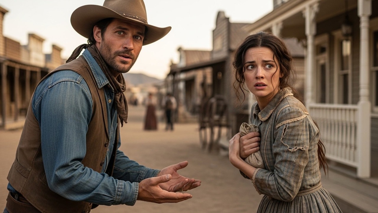 The Cowboy Noticed She Flinched At Every Raised Hand, So He Kept His Low  And His Voice Soft