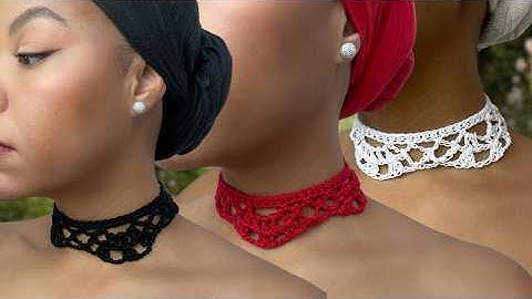 20 MINUTES Crochet Choker -  Necklace Pattern