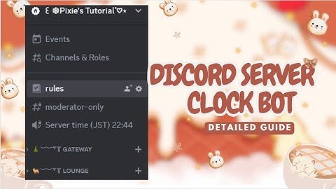 Discord Server "CLOCK BOT" | Gisellebot | Discord Tutorial