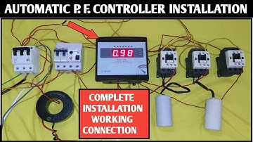 Automatic Power Factor Controller Installation! Monophase Reactive Power Controller Connection!