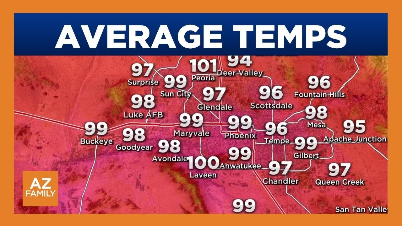 Temperatures to stay average across Phoenix area this week - YouTube